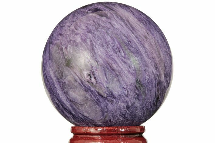 Polished Purple Charoite Sphere - Siberia #203850